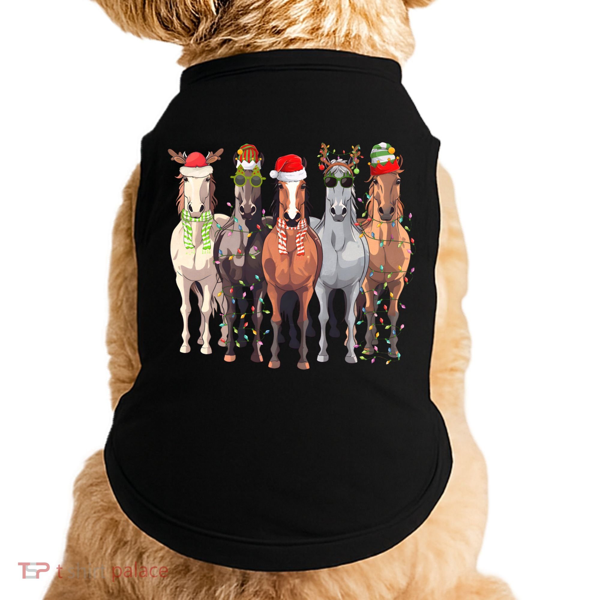 Horses Christmas Doggie Tank