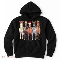 Horses Christmas Hoodie thumb 0