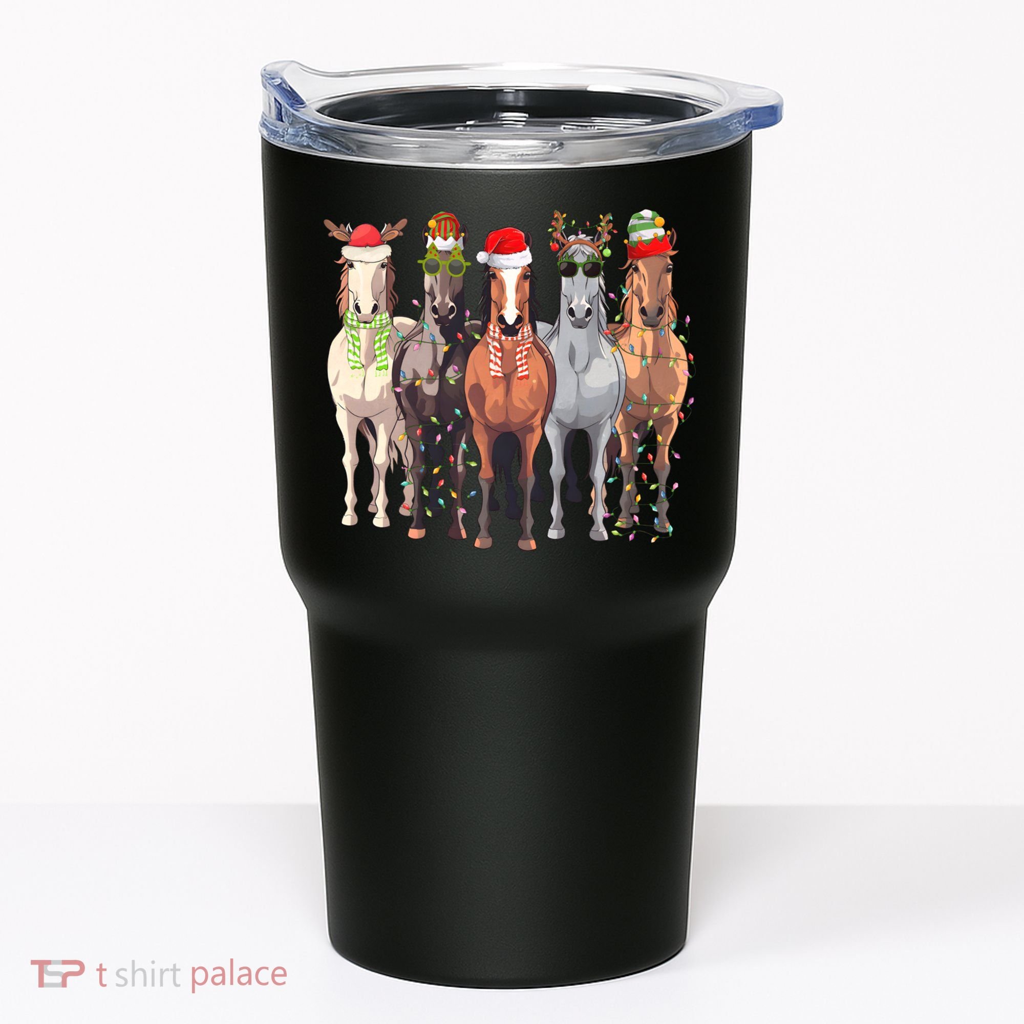 Horses Christmas Tumbler