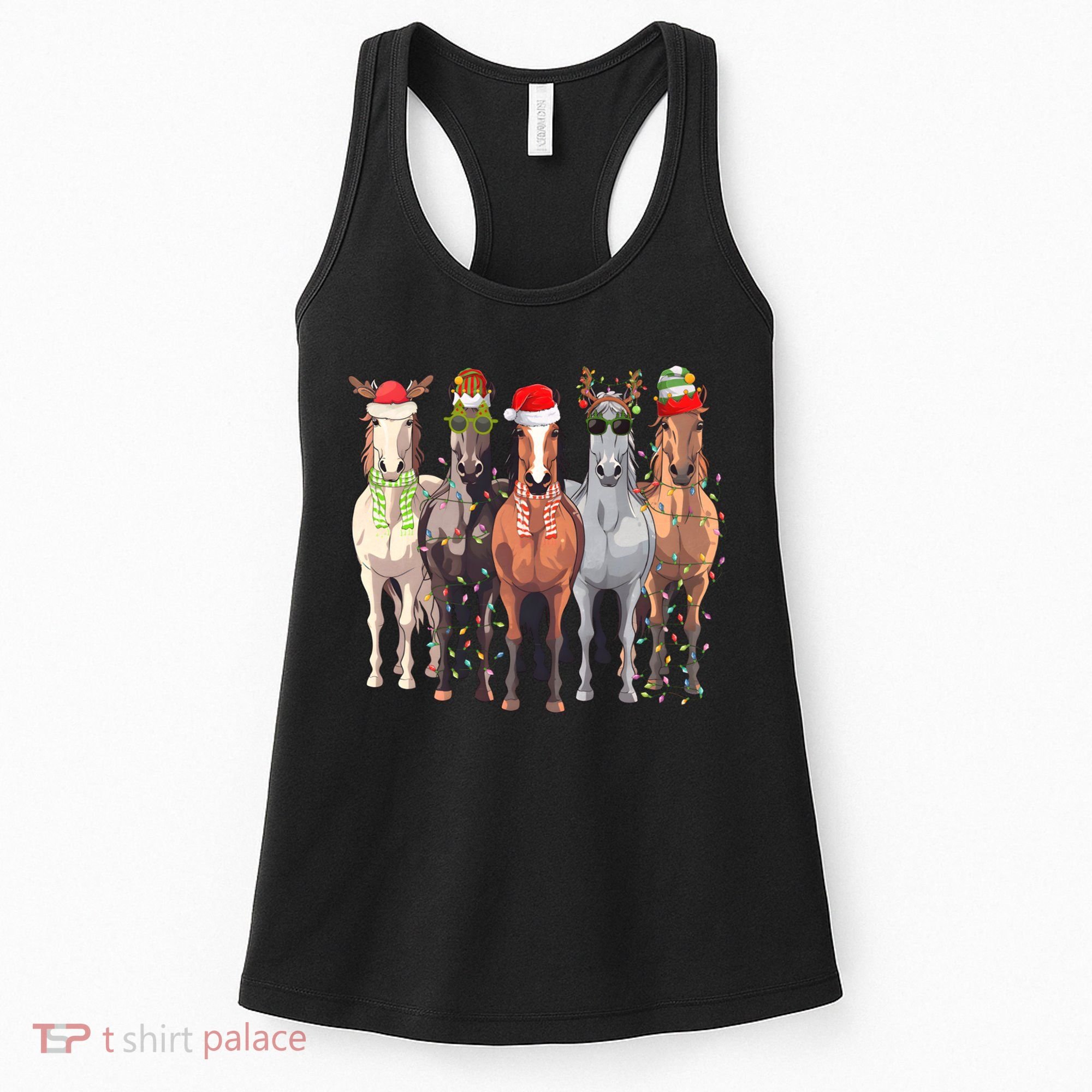 Horses Christmas Women's Tank Top