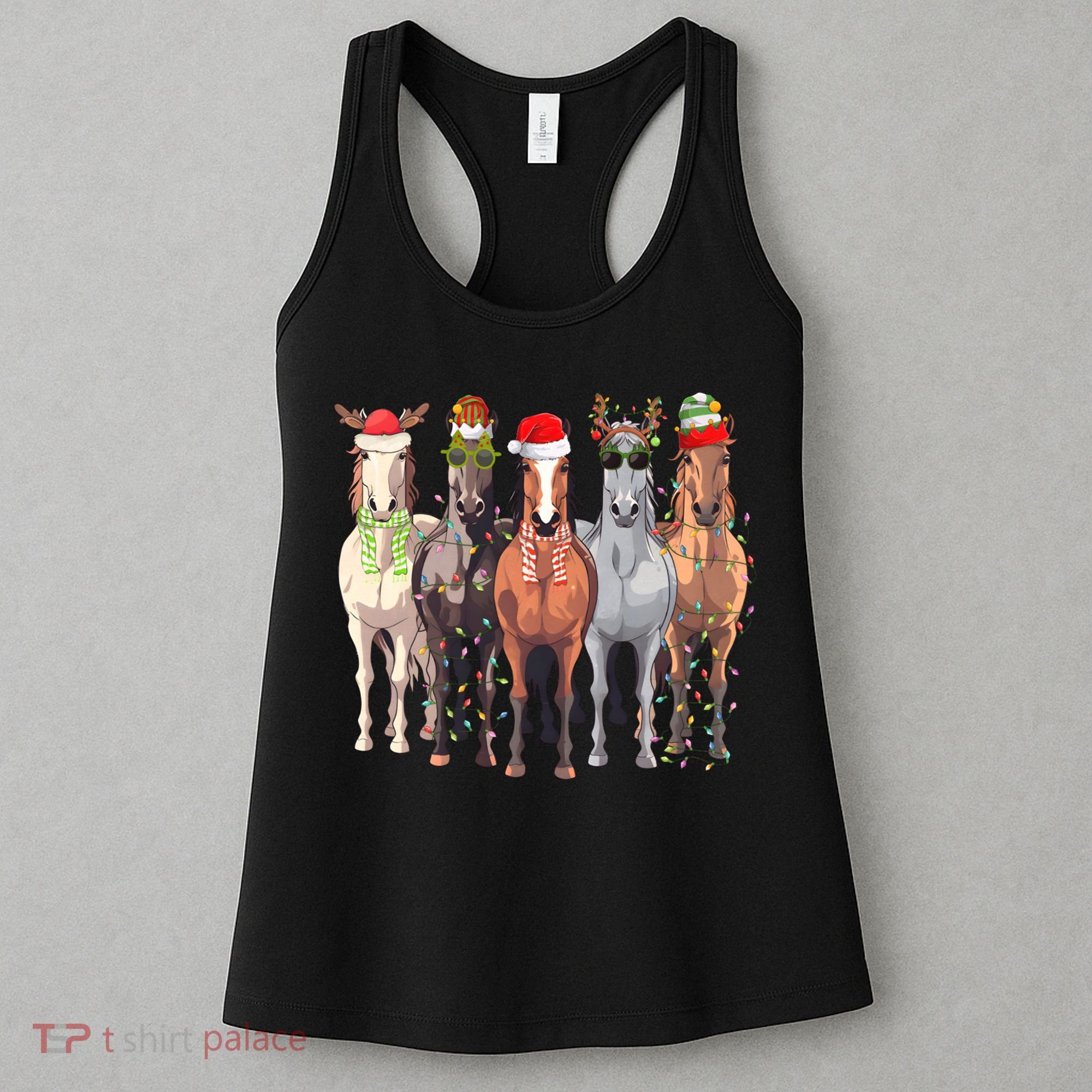 Horses Christmas Women's Tank Top
