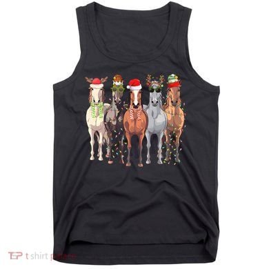 Horses Christmas Tank Top