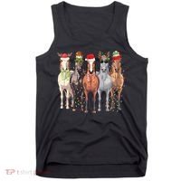 Horses Christmas Tank Top thumb 0