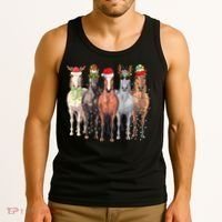 Horses Christmas Tank Top thumb 3