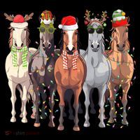 Horses Christmas Toddler T-Shirt thumb 4
