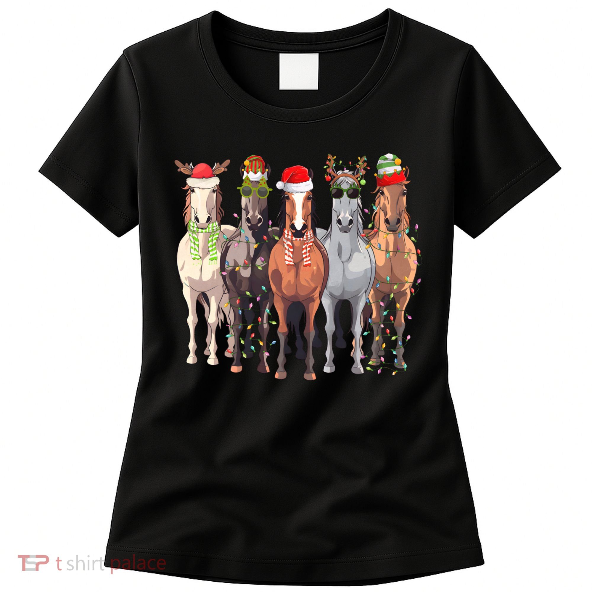 Horses Christmas Women's T-Shirt