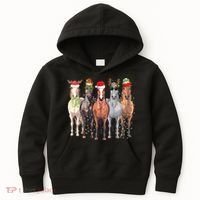 Horses Christmas Kids Hoodie thumb 0