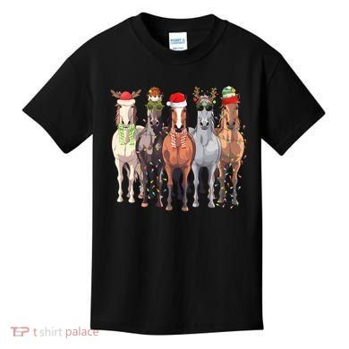 Horses Christmas Kids T-Shirt