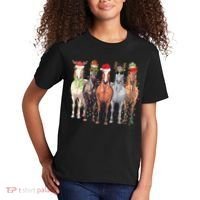 Horses Christmas Kids T-Shirt thumb 2