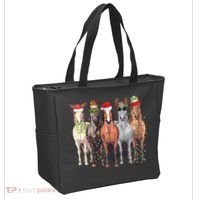 Horses Christmas Tote Bag thumb 2