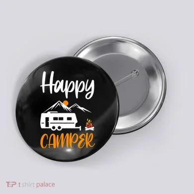 Happy Camper Button