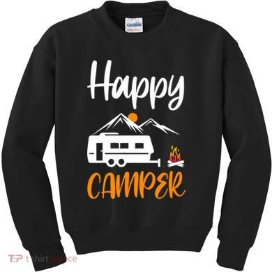 Happy Camper Kids Sweatshirt