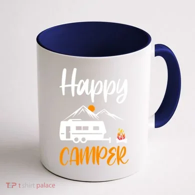 Happy Camper Coffee Mug back