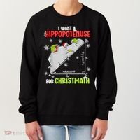 Hippopotamus Christmath Women's Sweatshirt thumb 0