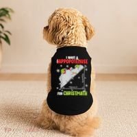 Hippopotamus Christmath Doggie Tank thumb 2