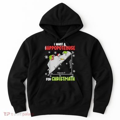 Hippopotamus Christmath Hoodie
