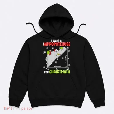 Hippopotamus Christmath Hoodie