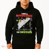 Hippopotamus Christmath Hoodie thumb 2