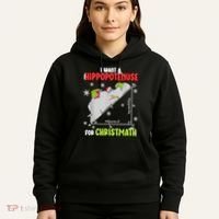 Hippopotamus Christmath Hoodie thumb 5