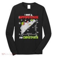 Hippopotamus Christmath Long Sleeve Shirt thumb 0