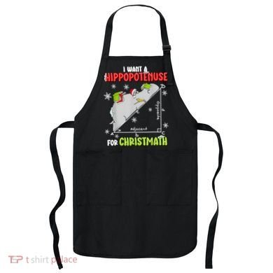 Hippopotamus Christmath Apron