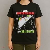 Hippopotamus Christmath T-Shirt thumb 4
