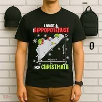 Hippopotamus Christmath T-Shirt thumb 6
