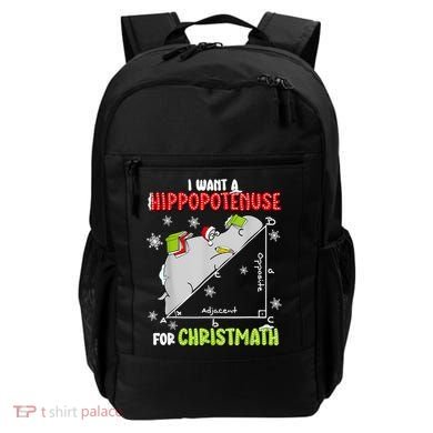 Hippopotamus Christmath Backpack