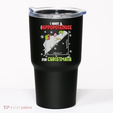 Hippopotamus Christmath Tumbler
