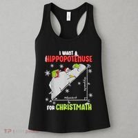 Hippopotamus Christmath Women's Tank Top thumb 3