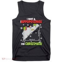 Hippopotamus Christmath Tank Top thumb 0