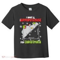 Hippopotamus Christmath Toddler T-Shirt thumb 0