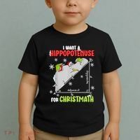 Hippopotamus Christmath Toddler T-Shirt thumb 2