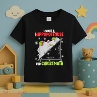 Hippopotamus Christmath Toddler T-Shirt thumb 3