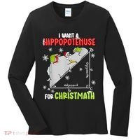 Hippopotamus Christmath Women's Long Sleeve Shirt thumb 0
