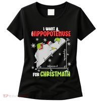 Hippopotamus Christmath Women's T-Shirt thumb 0