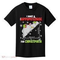 Hippopotamus Christmath Kids T-Shirt thumb 0