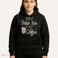 Half Coffee Half Dialysis Nurse Gift, Dialysis Nurse Hoodie thumb 5