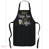 Half Coffee Half Dialysis Nurse Gift, Dialysis Nurse Apron thumb 0