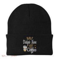 Half Coffee Half Dialysis Nurse Gift, Dialysis Nurse Beanie thumb 0