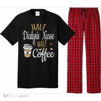 Half Coffee Half Dialysis Nurse Gift, Dialysis Nurse Pajama Set thumb 0