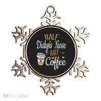 Half Coffee Half Dialysis Nurse Gift, Dialysis Nurse Ornament thumb 0