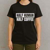 Half Coffee Half Human Espresso Barista Vintage T-Shirt thumb 4