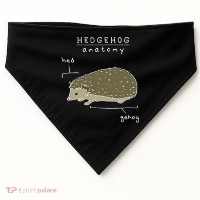 Hedgehog Cute Hedgehogs USA-Made Doggie Bandana