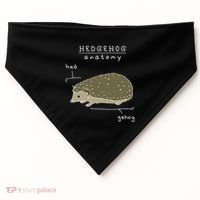 Hedgehog Cute Hedgehogs USA-Made Doggie Bandana thumb 0