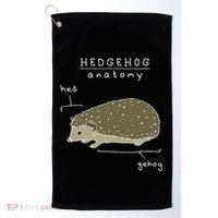 Hedgehog Cute Hedgehogs Golf Towel thumb 0