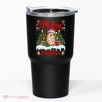 Hedgehog Christmas Hedgehog Xmas Tree Lighting Santa Hat Tumbler thumb 0