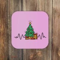 Heartbeat Christmas Holiday Coaster thumb 0