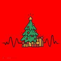 Heartbeat Christmas Holiday Santa Hat thumb 1