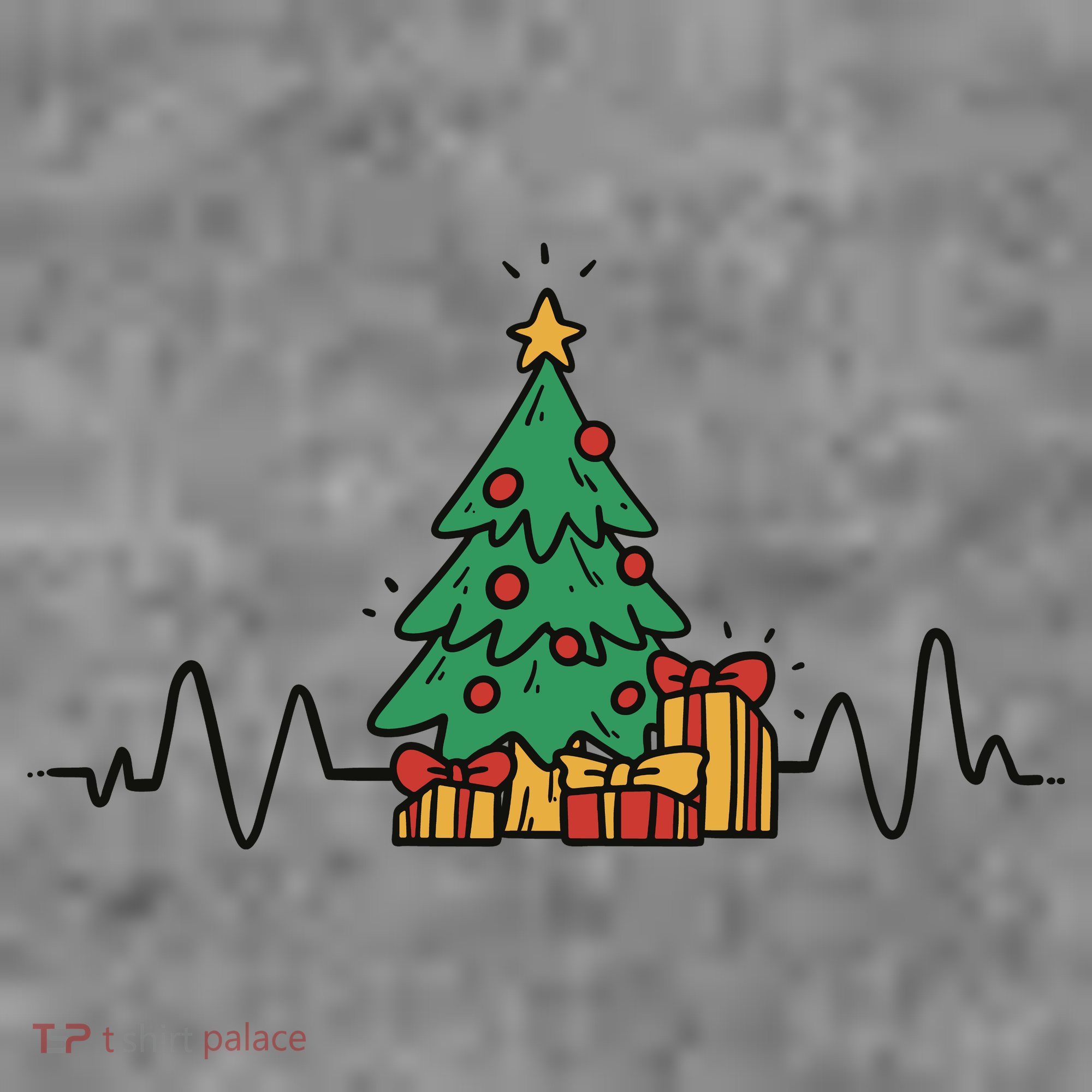 Heartbeat Christmas Holiday Toddler Hoodie